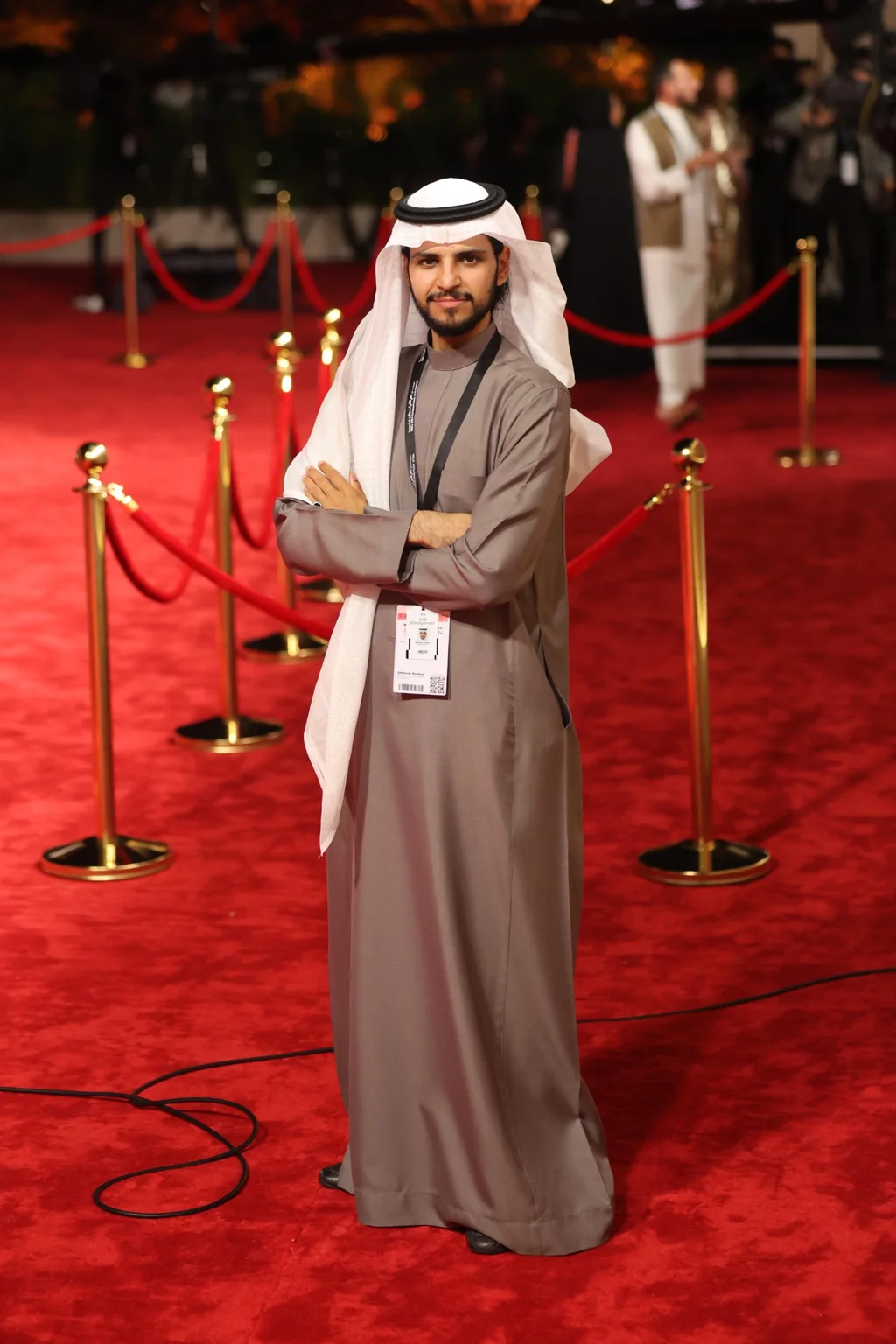 Othman Sunbul working in a Red Sea red-carpet setting