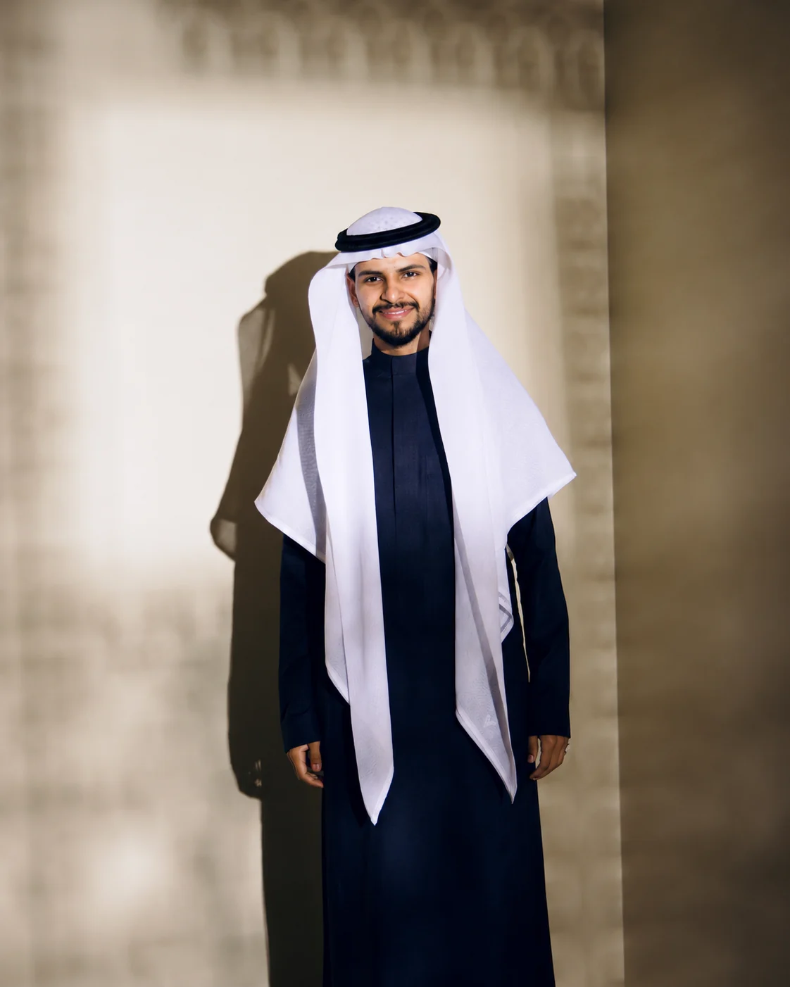 Othman Sunbul in traditional Saudi attire