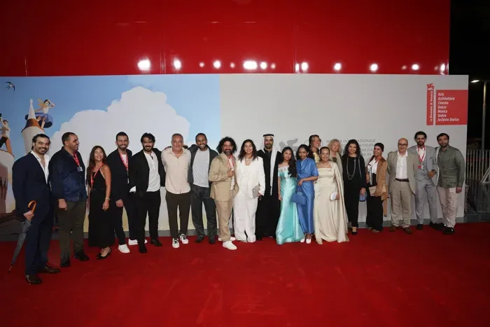 The Hijra film team at the Venice International Film Festival, where the film received the NETPAC Award for Best Asian Film.