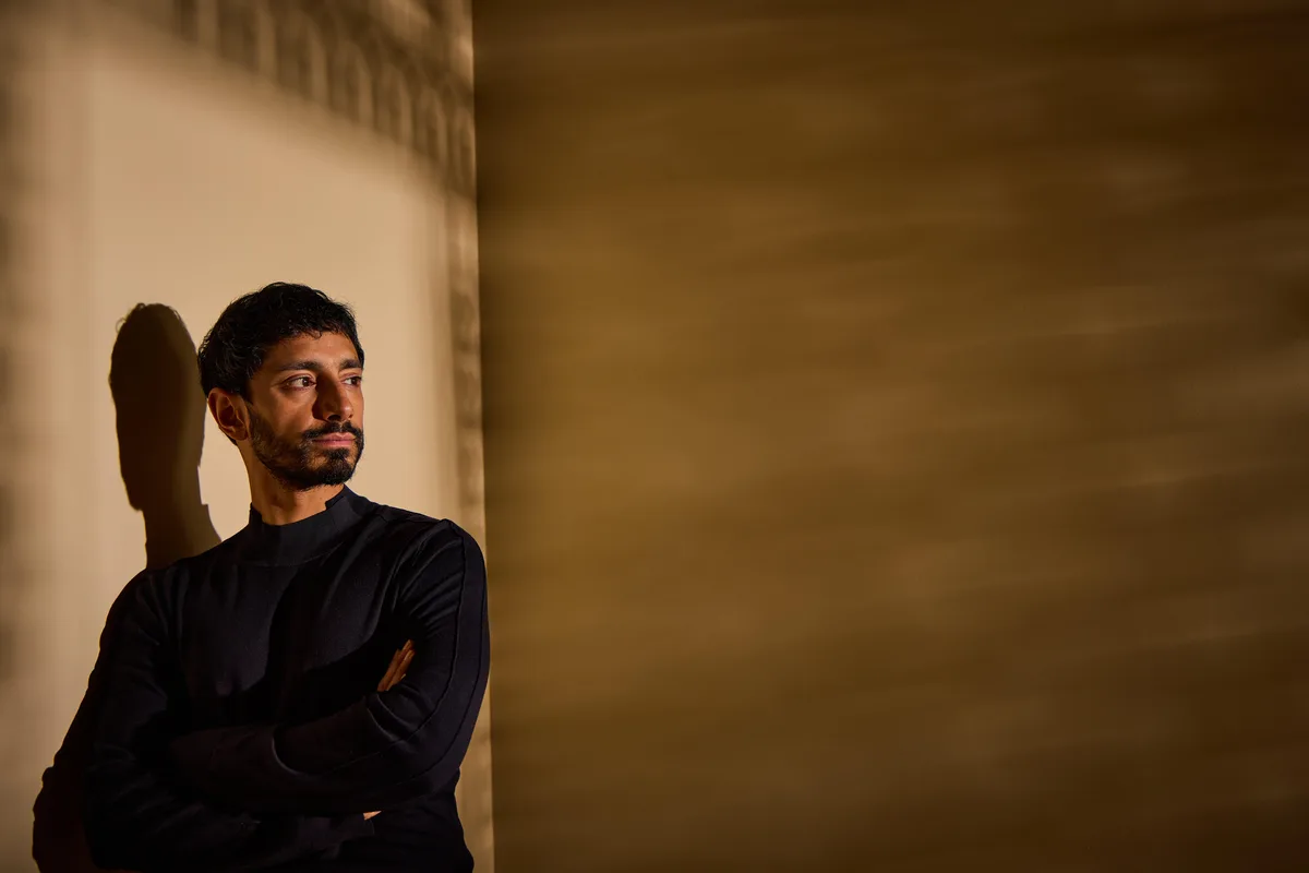 Festival talent photographed in the Getty Shadows Studio's roshan-inspired light.